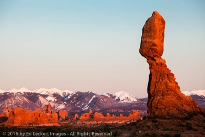 Balanced Rock and Turret Arch, Arches National Park, Utah