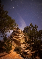 Angels Landing Trail by Moonlight, Zion National Park, Utah