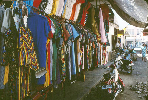 Shops in Lhokseumawe, north Sumatra, Indonesia
