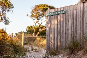 Sign to Macquarie Heads, near Stanley, Tasmania