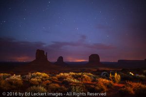 The Mittens from the Campground, Monument Valley, Arizona