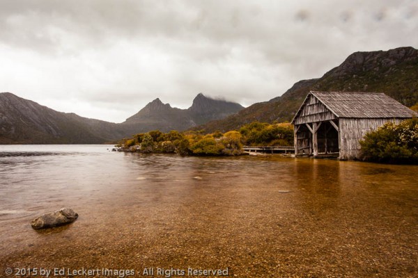 Stormy Day at the Boatshed, Cradle Mountain-Lake St Clair National Park, Tasmania, Australia