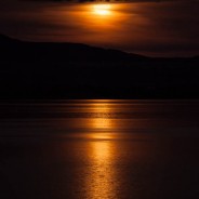 Full Moon on the Lake, Brewster, Washington