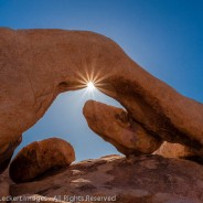 Sunburst at Arch Rock, Joshua Tree National Park, California